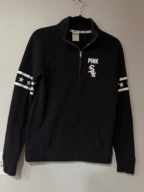 VS Victorias Secret PINK - Hoodie Sweater Sweatshirt Chicago Black Pink Sequin